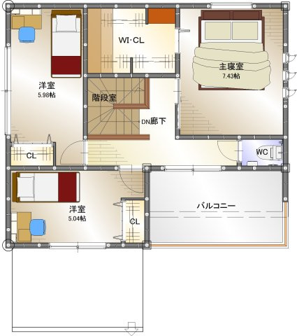 2階平面図