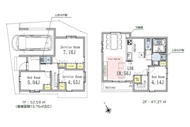 北区志茂5丁目 新築戸建 8180万円の間取り