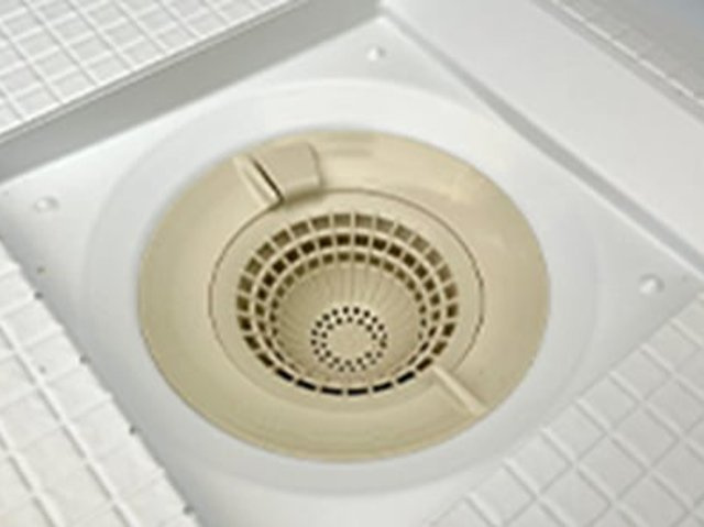 髪の毛や石鹸カスなどをキャッチ。排水パイプの詰まりを防ぎ、いやな臭いの発生も抑えます。　