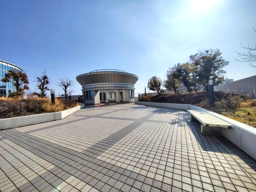 4階マンション共用部庭園