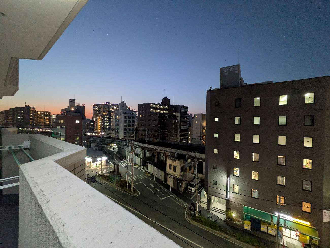 バルコニーからの眺望？