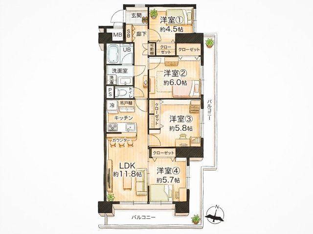 間取り：313004636178