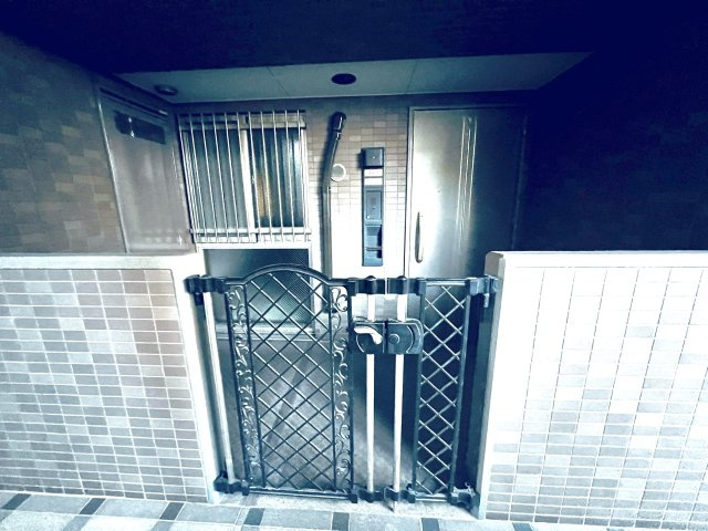 ポーチ付きの玄関です。
