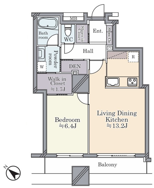 【西早稲田シティタワーの間取り】