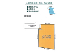 大和市上和田 売地 80.99坪の間取り