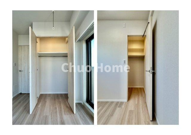 居室にはクローゼットを完備し、自由度の高い家具の配置が叶うシンプルな空間です。お子様の成長と必要になる子供部屋を与えるにはぴったりの間取りですね。