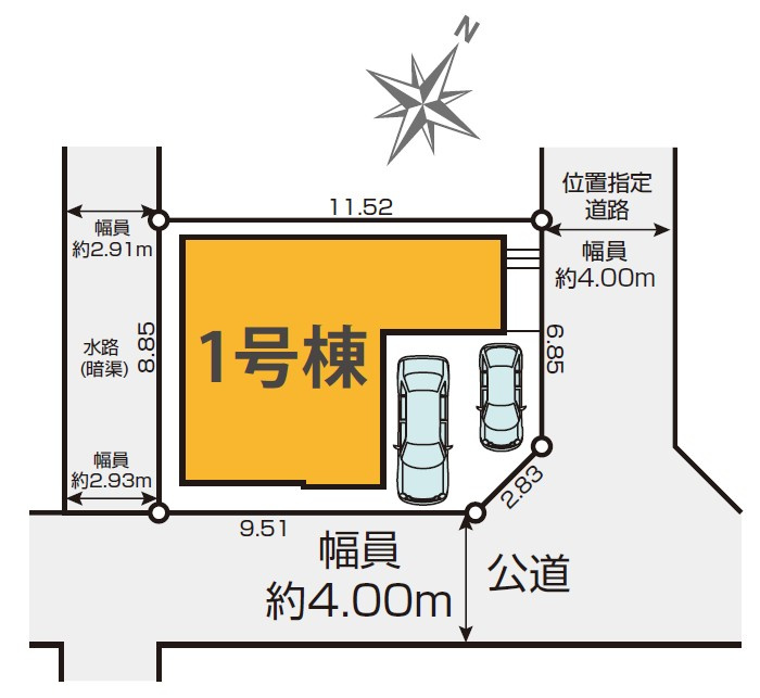 区画図です