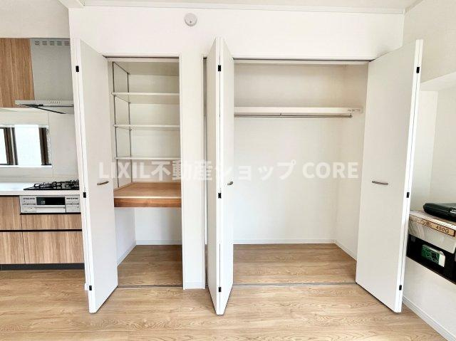 全居室にクローゼットを完備！居室空間をより広く隅々までお使いいただけますね。　