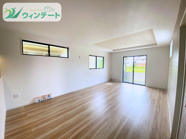 完成したLDKです♪写真では伝わりきらない開放感と明るさ、ぜひ現地でご体感ください。