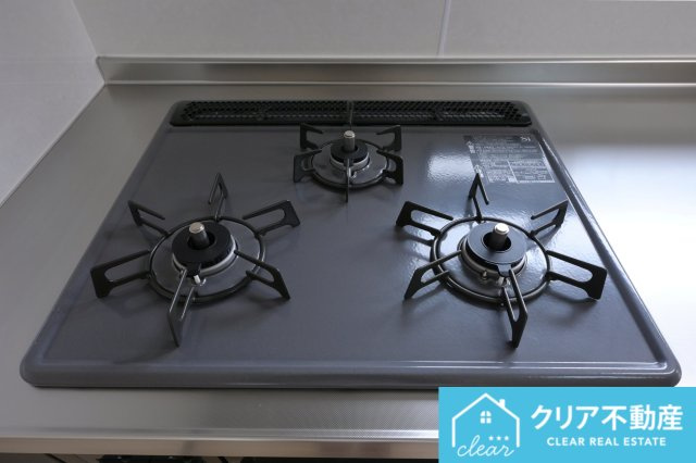 3口コンロで料理も時短に♪