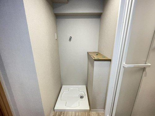 洗濯機置き場です。