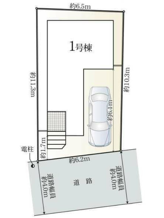 土地面積：69.17？　建物面積：60.54？　1F：29.36？　2F：31.18？