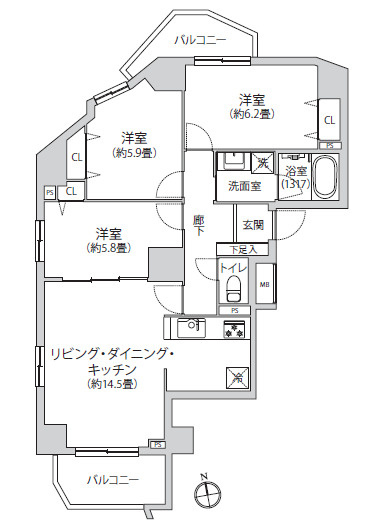 間取り：311002451772