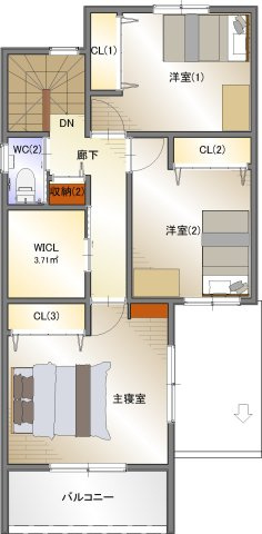 2階平面図