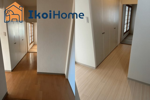 各部屋にはカーテンレールはついていません。約2万円前後で全窓にカーテンレールを取り付けできます。
