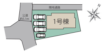 区画図です。1号棟