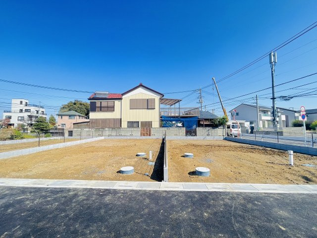 対象地：B区画　敷地約30坪　ブロックフェンス施工済　市街化調整区域ですが、どなたでも建築可能です！