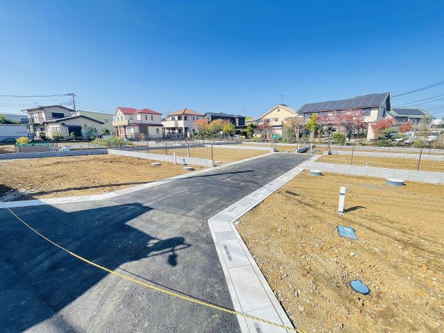 対象地：B区画　敷地約30坪　ブロックフェンス施工済　市街化調整区域ですが、どなたでも建築可能です！