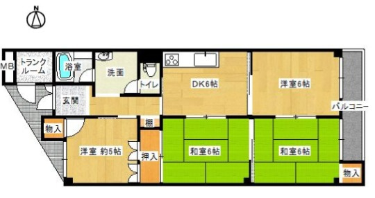 間取り：328000684032