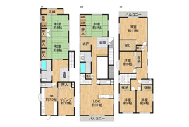 大阪市東淀川区西淡路4丁目の間取り