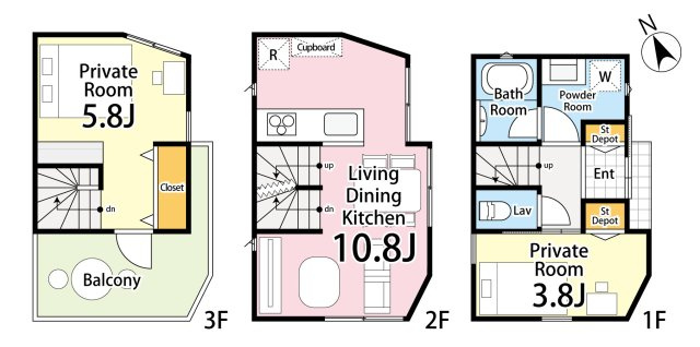 2LDK　敷地面積　31.28ｍ2　建物面積　49.60ｍ2　建物価格　2、200万円
