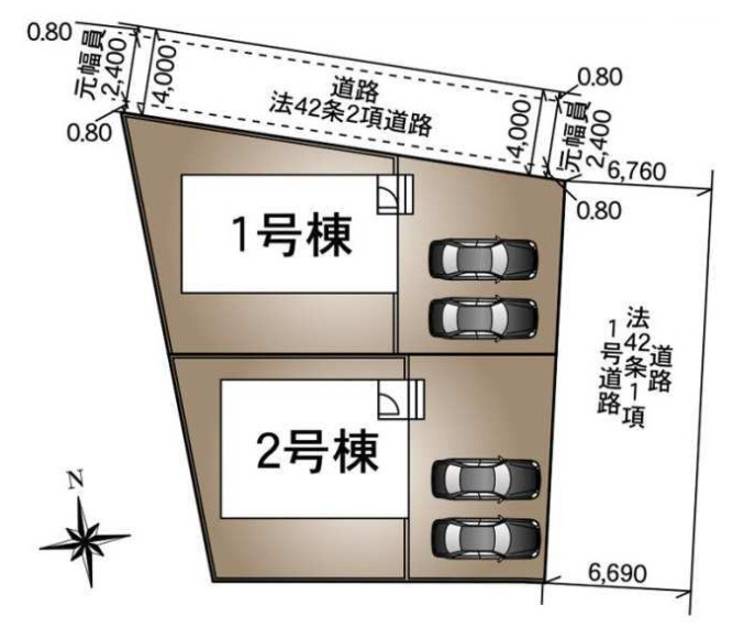 敷地広々、地盤調査済みで安心。駐車や生活動線も快適です。