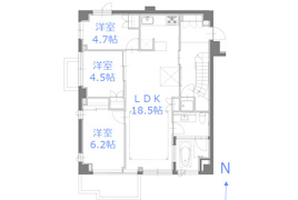 松原フラットの間取り