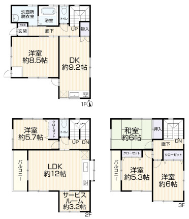 間取り：328000621368