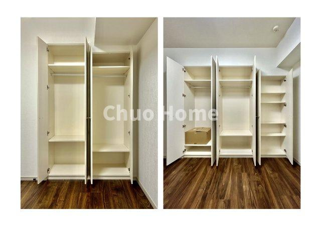 居室にはクローゼットを完備し、自由度の高い家具の配置が叶うシンプルな空間です。お子様の成長と必要になる子供部屋を与えるにはぴったりの間取りですね。