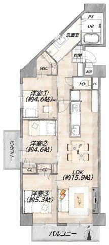 間取り：327002993964