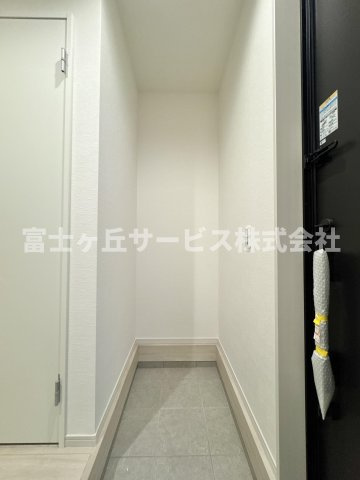 玄関の土間収納スペースです