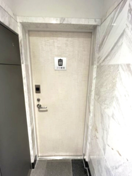 整備されたゴミ置き場です。