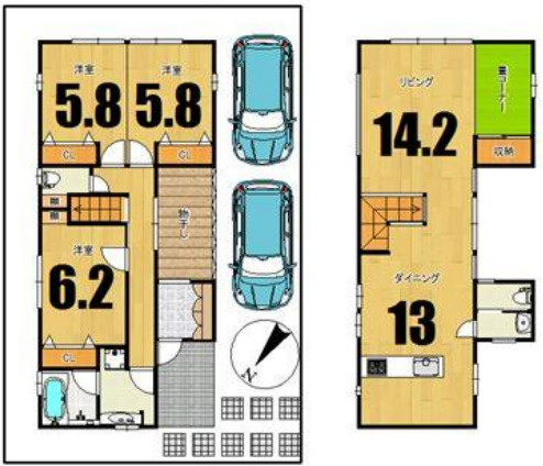 間取り：328000633227