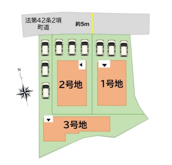 区画図です。2号棟