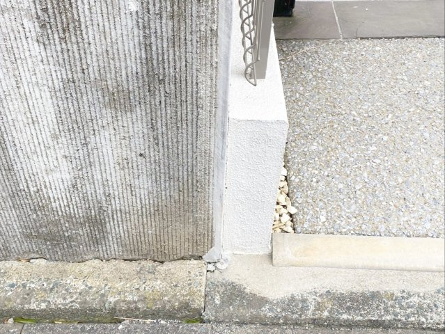 敷地境界付近の様子
