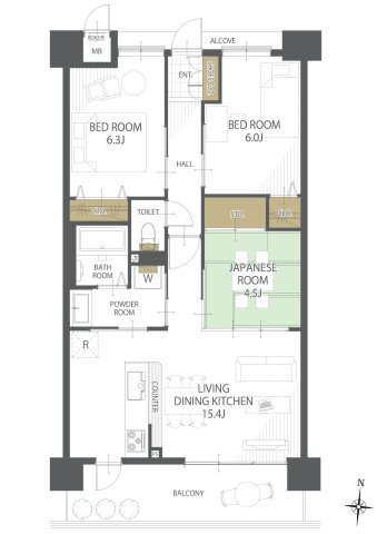アルファステイツ西町の間取り