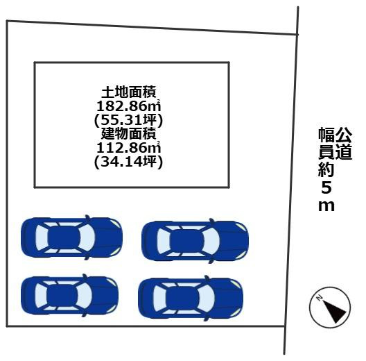 ■ゆとりのある駐車スペース♪　　　4台駐車可能♪※車種による