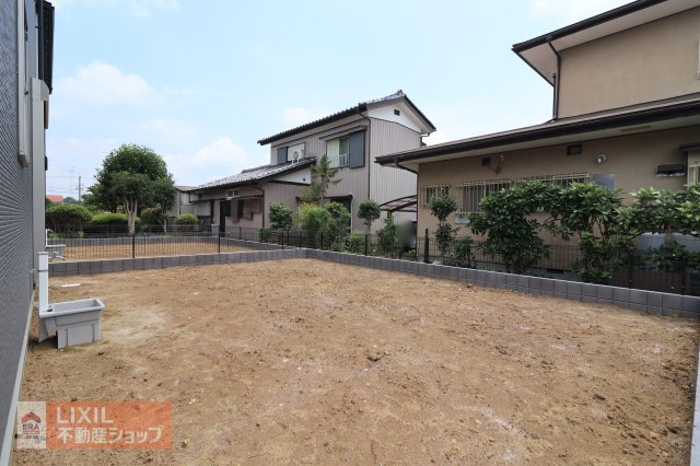 【お庭】現地完成写真。色々な使い方ができます！お好みでカスタマイズはいかがでしょうか。