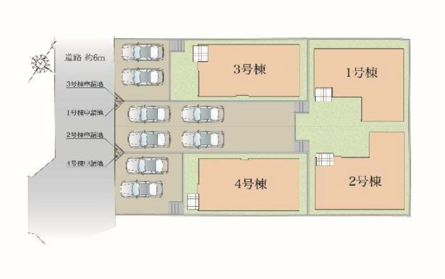 区画図です。4号棟