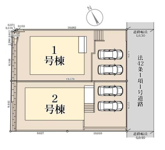 区画図です。1号棟