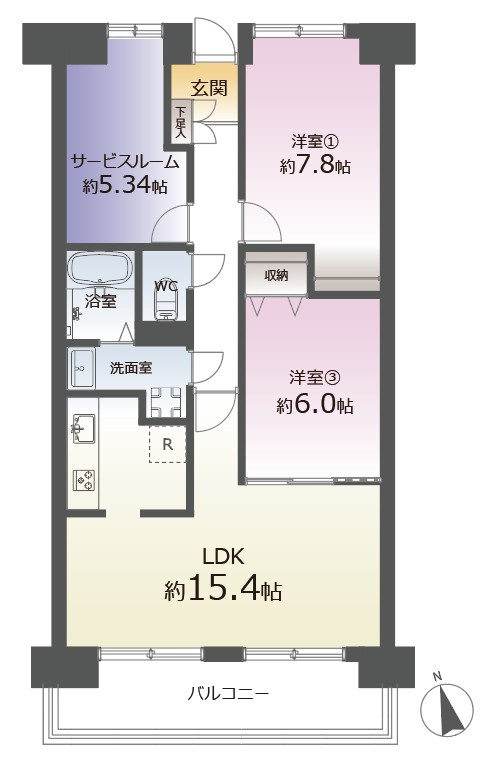 間取り：304000348429