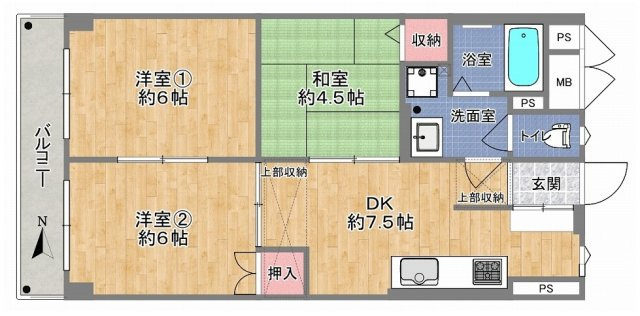 【室内水廻り設備一新！全面リフォーム済み☆洋室の扉を外せば広々2LDKとしてのご利用も可能♪TVモニターホン新調完備☆全室照明器具付き♪エアコン1台付き☆給湯器（追炊付）新調、バルコニー水栓あり☆】