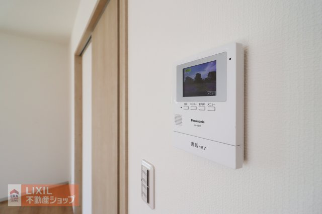 【TVインターホン】現地完成写真。カラーTVインターホン。