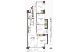 須賀町マンション 仲介手数料半額 の間取り