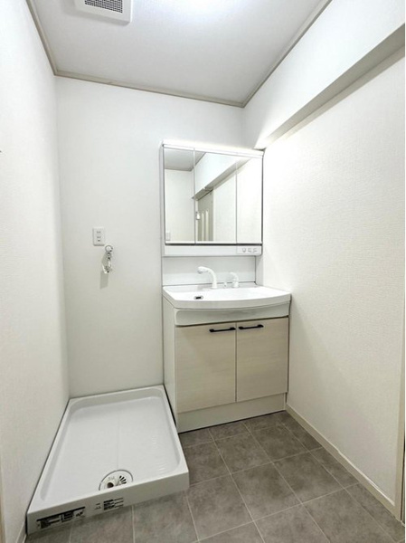 ライオンズマンション高宮第2 仲介手数料無料 の独立洗面台