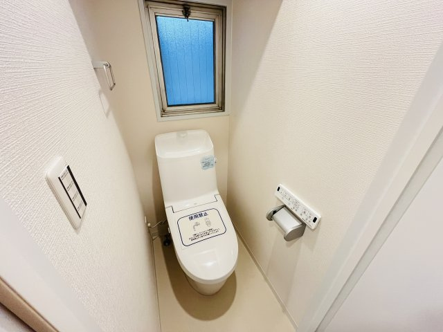 窓付で換気可能なトイレ