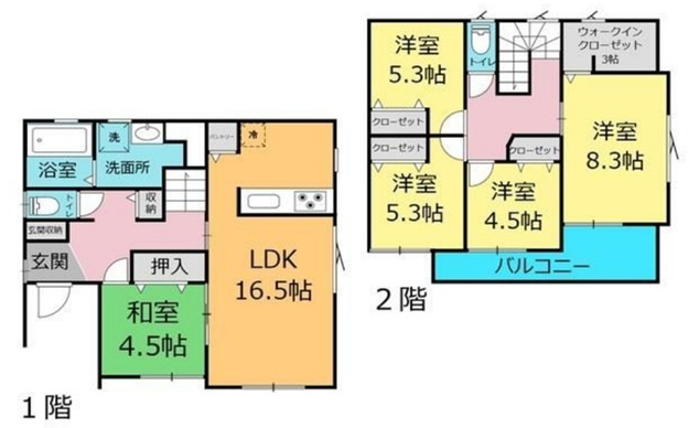 ■間取り図｜敷地面積：233.05？（約70.49坪）建物面積：114.82？（約34.73坪）