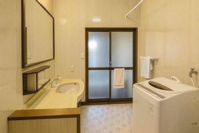 ゆとりあるランドリースペース