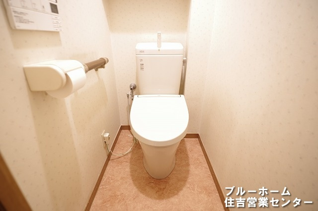 清潔感を保つ温水洗浄便座です！