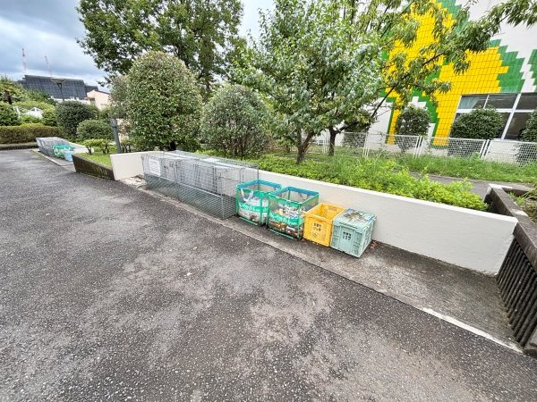 綺麗に整理されたゴミ置場